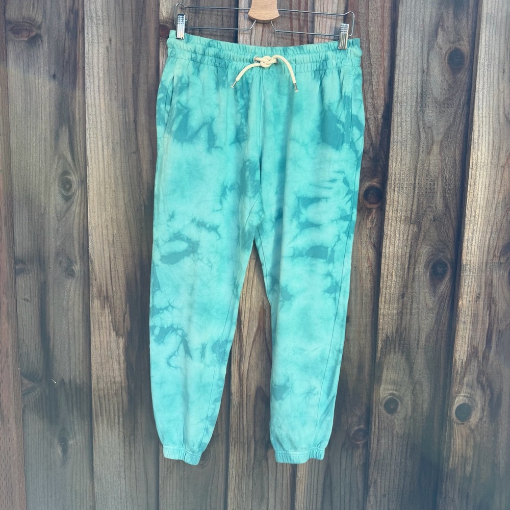 GAP Teal Tie-Dye Joggers